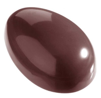 Chocolate World Frame Moulds - CW1254 - Egg Smooth 100mm - 135gm - 100x65x35mm