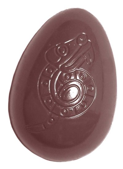 Chocolate World Frame Moulds - CW1554 - Egg Snake 32mm - 5gm - 32x22x24mm