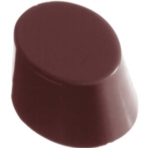 Chocolate World Frame Moulds - CW1074 - Oval Smooth - 16gm - 38x28x18mm