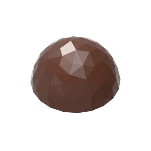 Chocolate World Frame Moulds - CW12024 - Half Sphere Facet 30mm - 8.5gm - 30x30x15mm