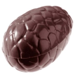Chocolate World Frame Moulds - CW1204 - Egg Kroko 25mm - 3gm - 25x18x9mm