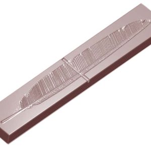 Chocolate World Frame Moulds - CW1611 - Feather - Diego Lozano - 16.5gm - 123x22x6mm