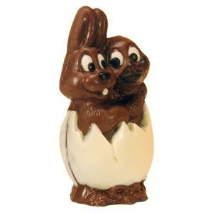 Chocolate World Hollow Figure Moulds - H221001/B - Duo In Egg 170mm - 170x93x79mm