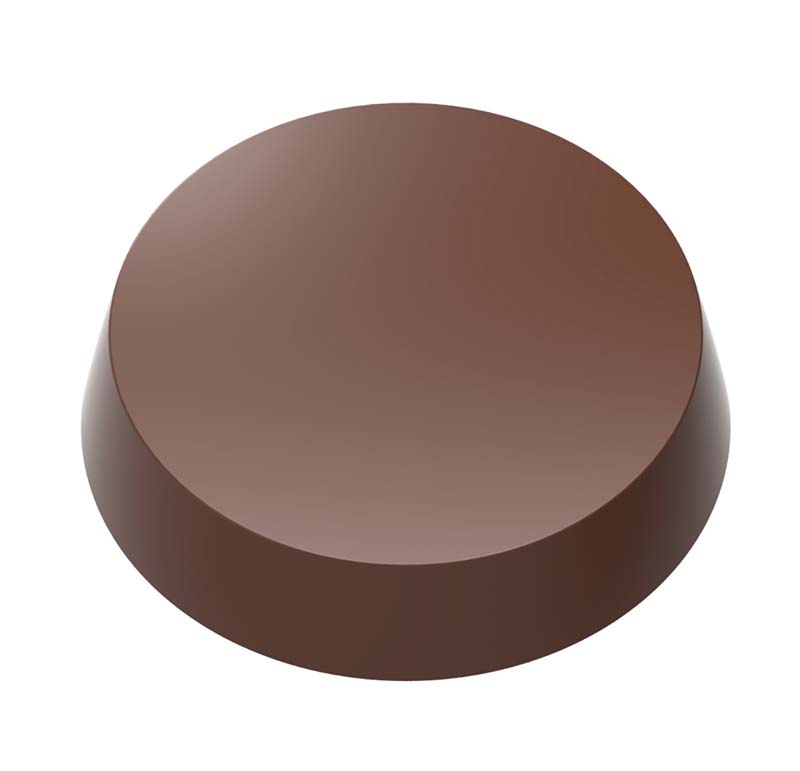 Chocolate World Magnetic Moulds for Transfers - 1000L17 - Magnetic Round Base Trio - Roger Van Damme - 7gm - 32x32x7mm