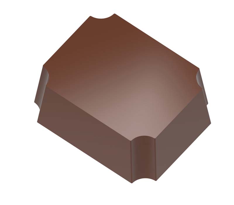 Chocolate World Magnetic Moulds for Transfers - 2000L02 - Magnetic Rectangle - 14gm - 35x28x14mm