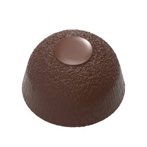Chocolate World Frame Moulds - CW12109 - Dome With Structure - 10.5gm - 29.4x29.4x17mm