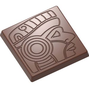 Chocolate World Frame Moulds - CW1565 - Caraque Maya - 5gm - 34x34x4mm