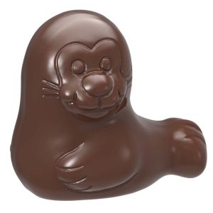 Chocolate World Frame Moulds - CW1699 - Seal - 6gm - 35x33x12.5mm