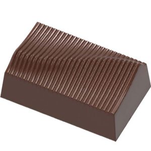 Chocolate World Frame Moulds - CW1969 - Rectangle Pleated - 10.5gm - 35x21.5x14mm
