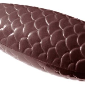 Chocolate World Frame Moulds - CW2042 - Pine Cone - 30gm - 89x33x16mm
