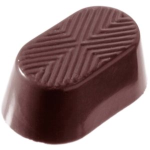 Chocolate World Frame Moulds - CW2077 - Oval Drawing - 11gm - 39x22x14mm
