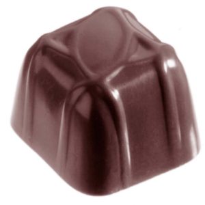 Chocolate World Frame Moulds - CW2212 - Carre Garnish - 11gm - 25x25x20mm