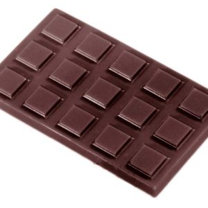 Chocolate World Frame Moulds - CW2266 - Caraque With Cubes - 4.7gm - 49x29x4mm