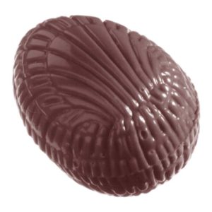 Chocolate World Frame Moulds - CW2350 - Egg Shell 33mm - 5gm - 33x23x11mm