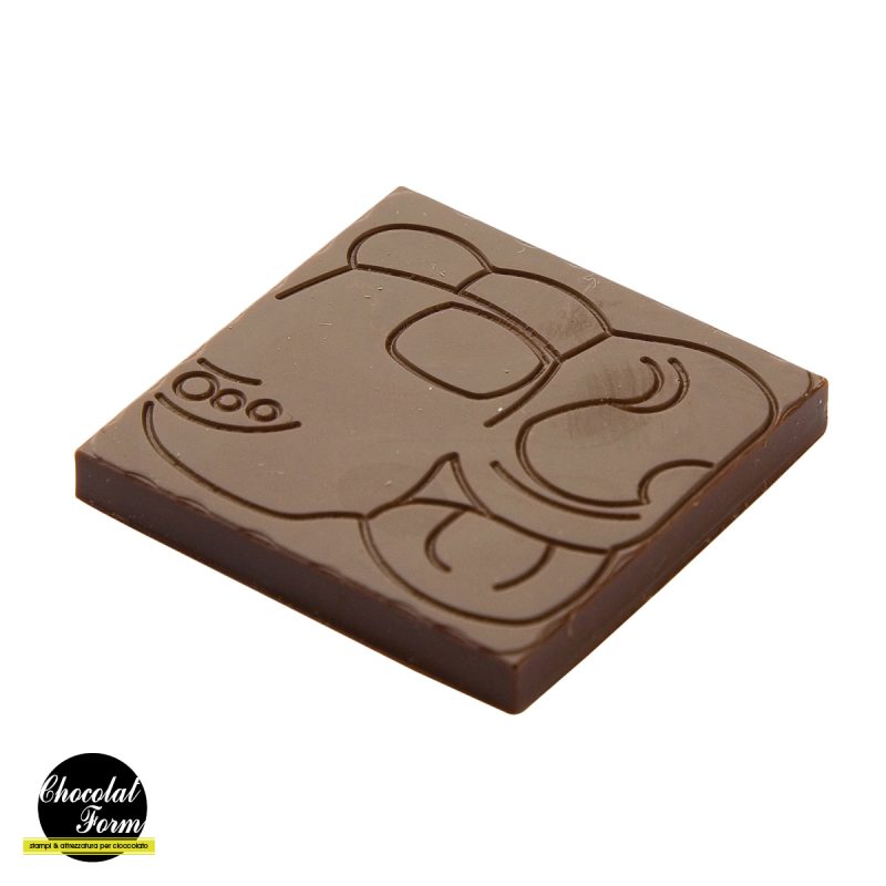 Chocolate World Frame Moulds - CWI_CF0208 - Napolitain Glifi - 5gm - 34x34x4mm