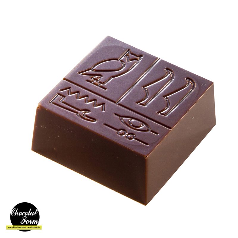 Chocolate World Frame Moulds - CWI_CF0413 - Hieroglyph - 9.5gm - 27x27x12mm
