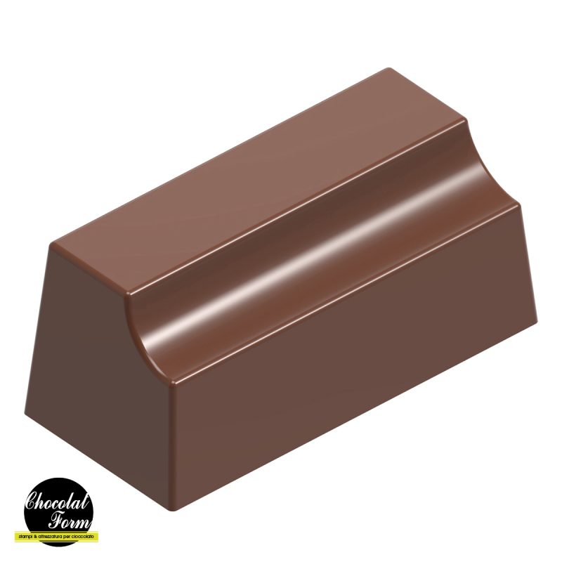 Chocolate World Frame Moulds - CWI_CF0611 - Rectangle Side Indentation - 9gm - 36x17x15.5mm