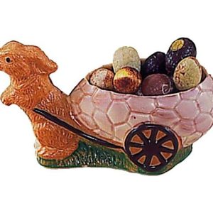 Chocolate World Hollow Figure Moulds - H319 - Hare Open Cart 193mm - 190x114x84mm