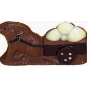 Chocolate World Hollow Figure Moulds - H260 - Hare Cart Egg 120mm - 120x62x38mm
