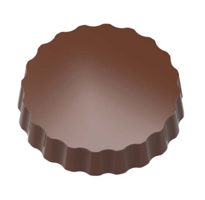 Chocolate World Magnetic Moulds for Transfers - 1000L03 - Magnetic Round 50mm - 22gm - 50x50x10mm