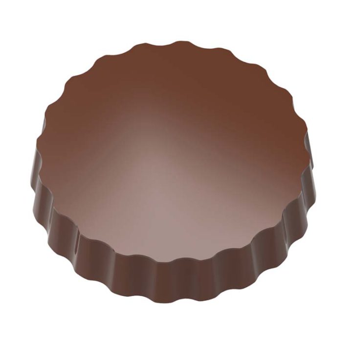 Chocolate World Magnetic Moulds for Transfers - 1000L03 - Magnetic Round 50mm - 22gm - 50x50x10mm