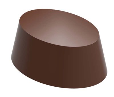 Chocolate World Magnetic Moulds for Transfers - 1000L05 - Magnetic Oval - 13gm - 35x24x17mm