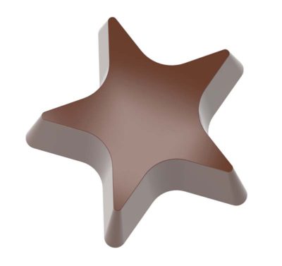 Chocolate World Magnetic Moulds for Transfers - 1000L06 - Magnetic Star - 8.4gm - 36x36x15mm