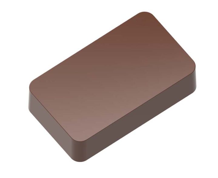 Chocolate World Magnetic Moulds for Transfers - 1000L30 - Magnetic Rectangular Domino - 11gm - 41x24x10mm