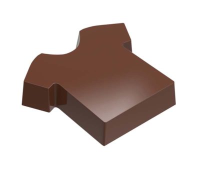 Chocolate World Magnetic Moulds for Transfers - 1000L31 - Magnetic T-Shirt - 11.5gm - 39.5x35.5x10mm