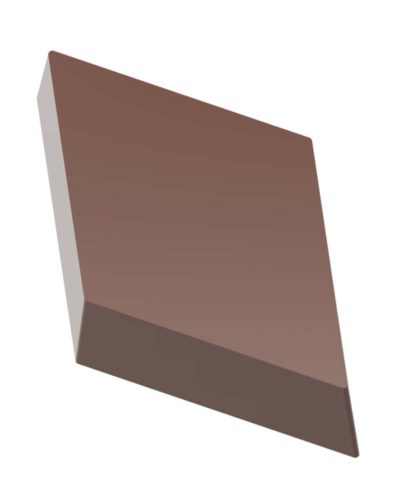 Chocolate World Magnetic Moulds for Transfers - 1000L43 - Magnetic Rhomb - 9.5gm - 47x27.5x11.5mm