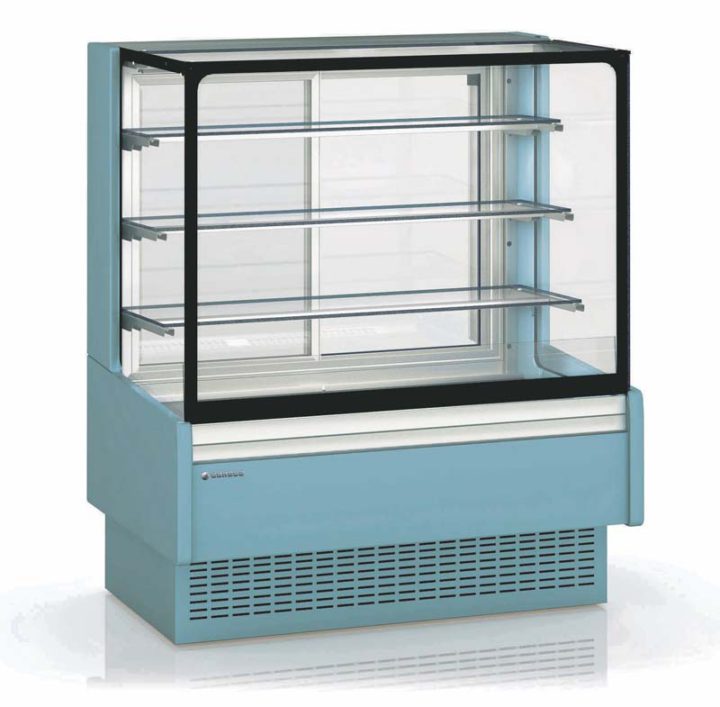 Chocolate Display Cabinet with straight glass front