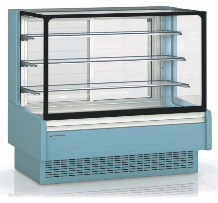 Chocolate Display Cabinet with straight glass front