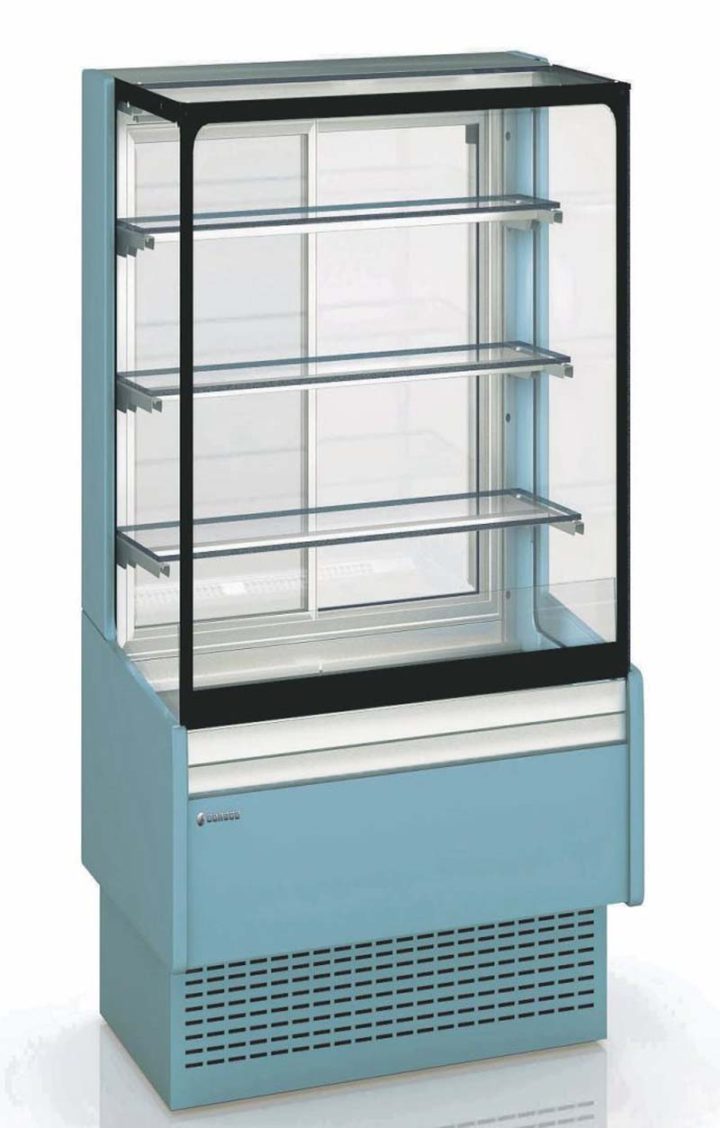Chocolate Display Cabinet with straight glass front