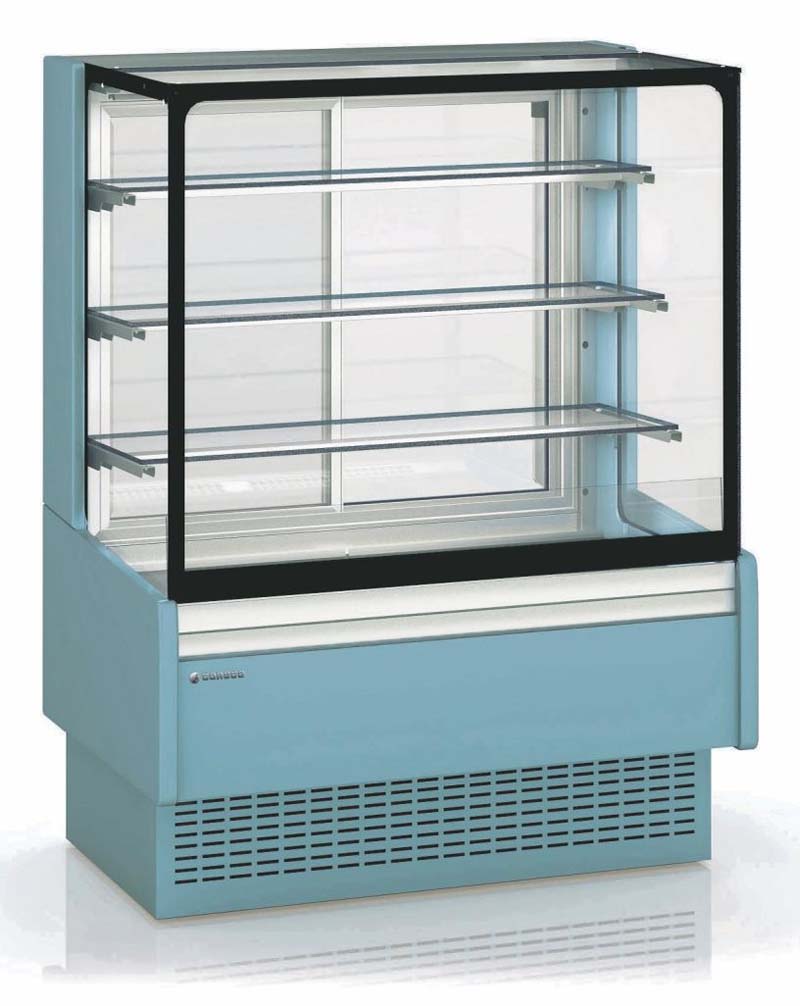 Chocolate Display Cabinet with straight glass front