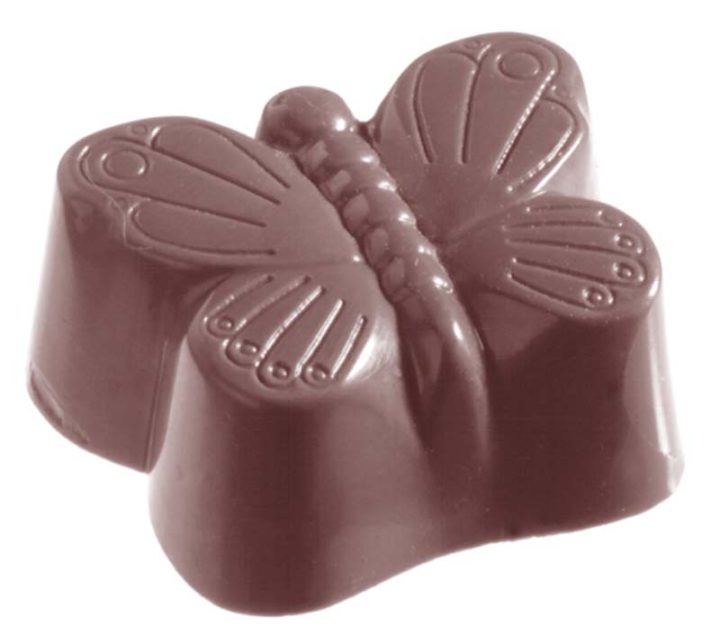 Chocolate World Frame Moulds - CW1006 - Butterfly - 15gm - 38x27x16mm