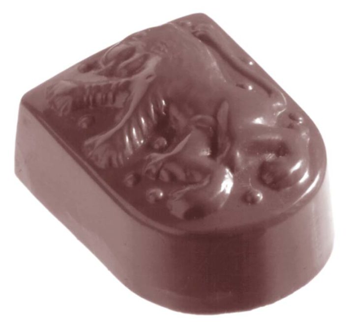 Chocolate World Frame Moulds - CW1010 - Escutcheon With Lion - 13gm - 33x26x14mm