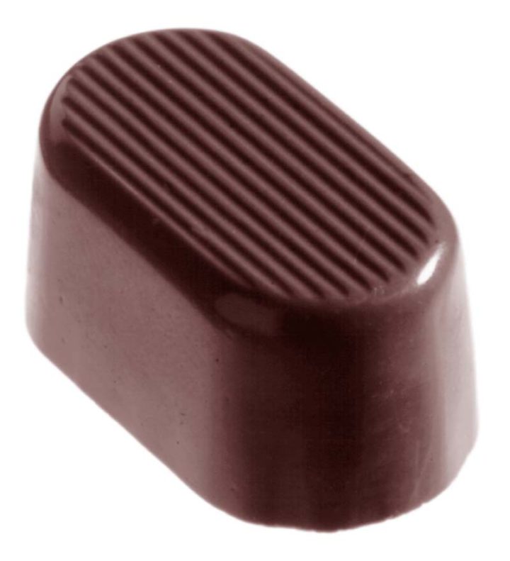 Chocolate World Frame Moulds - CW1031 - Oval Shaded - 17gm - 37x23x20mm