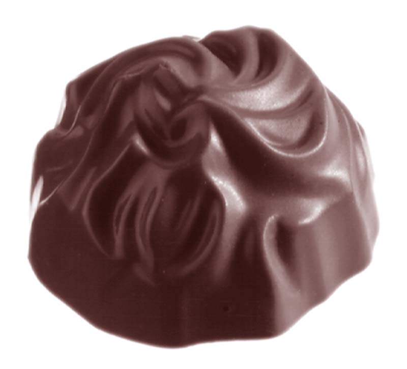 Chocolate World Frame Moulds - CW1037 - Truffle - 16gm - 35x35x21mm