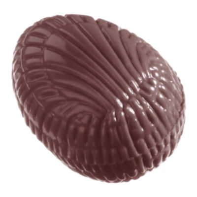 Chocolate World Frame Moulds - CW1054 - Egg Shell 33mm - 5gm - 33x23x11mm