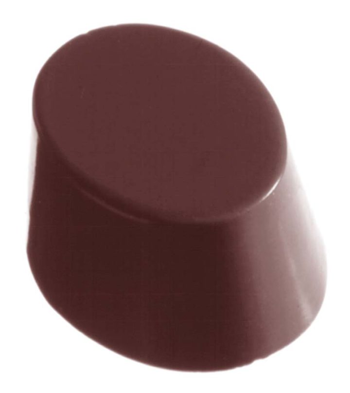 Chocolate World Frame Moulds - CW1074 - Oval Smooth - 16gm - 38x28x18mm