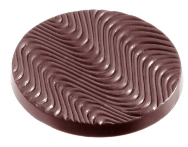 Chocolate World Frame Moulds - CW1076 - Florentine Ø 59mm - 12gm - 59x59x4mm