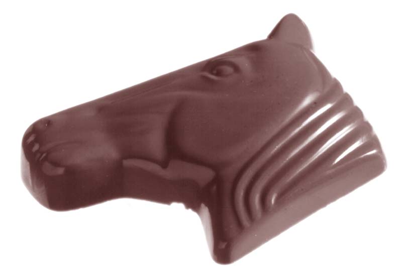 Chocolate World Frame Moulds - CW1083 - Horse Head - 17gm - 60x33x9mm