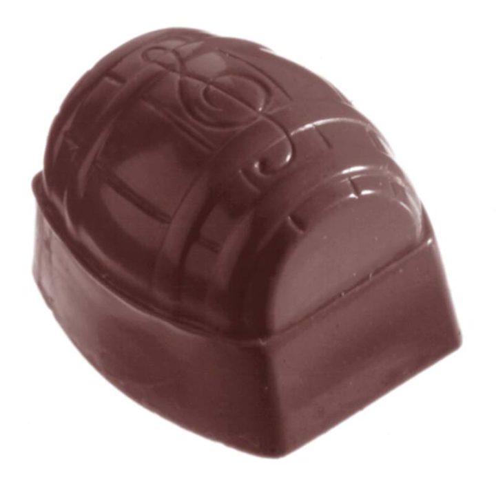 Chocolate World Frame Moulds - CW1085 - Barrel - 15gm - 32x28x23mm