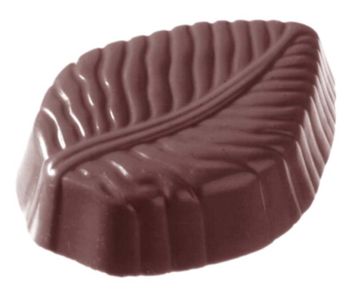 Chocolate World Frame Moulds - CW1095 - Leaf - 17gm - 49x36x13mm