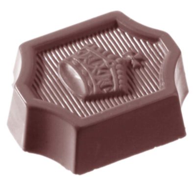 Chocolate World Frame Moulds - CW1099 - Crown - 15gm - 41x33x14mm