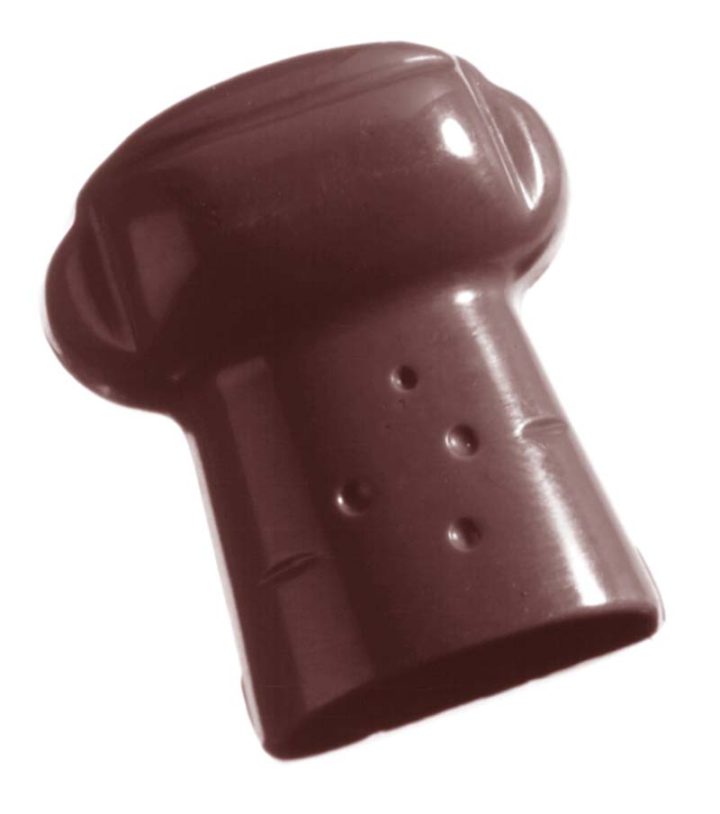 Chocolate World Frame Moulds - CW1103 - Champagne Cork - 9gm - 35x30x14mm