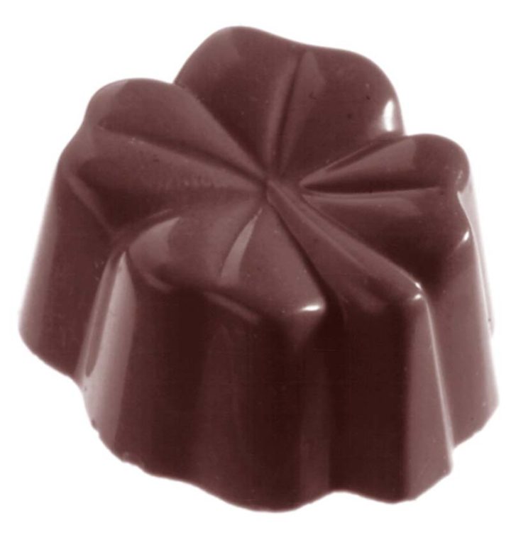 Chocolate World Frame Moulds - CW1113 - Clover - 13gm - 32x30x17mm