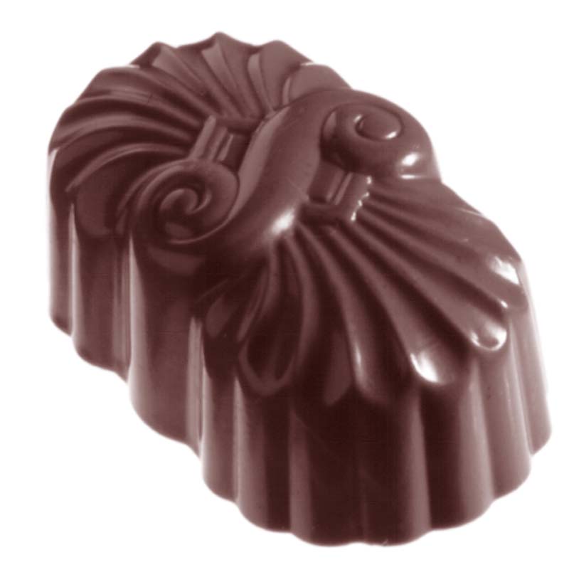 Chocolate World Frame Moulds - CW1116 - Hand Fan S - 13gm - 39x23x17mm