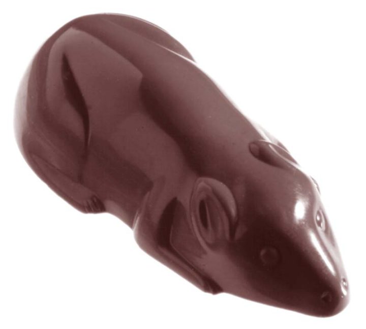 Chocolate World Frame Moulds - CW1128 - Mouse - 24gm - 68x33x19mm