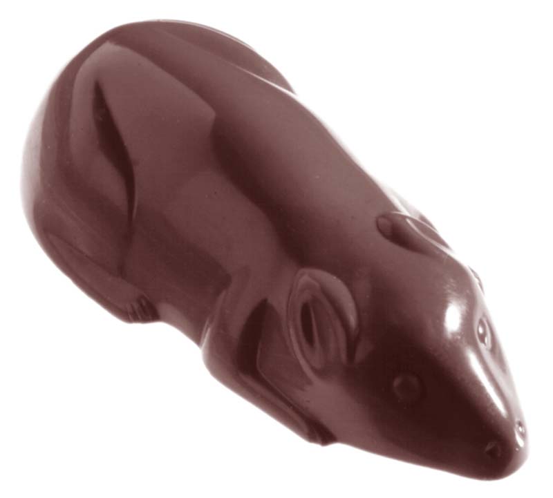 Chocolate World Frame Moulds - CW1128 - Mouse - 24gm - 68x33x19mm